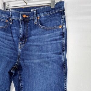 Madewell Vintage Slim Straight Jeans Raw Hem Medium Wash Blue Denim Size 29